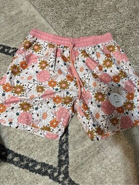 Caden Lane Pink Floral Men’s Swim Board Shorts